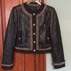 Chanel style leather jacket